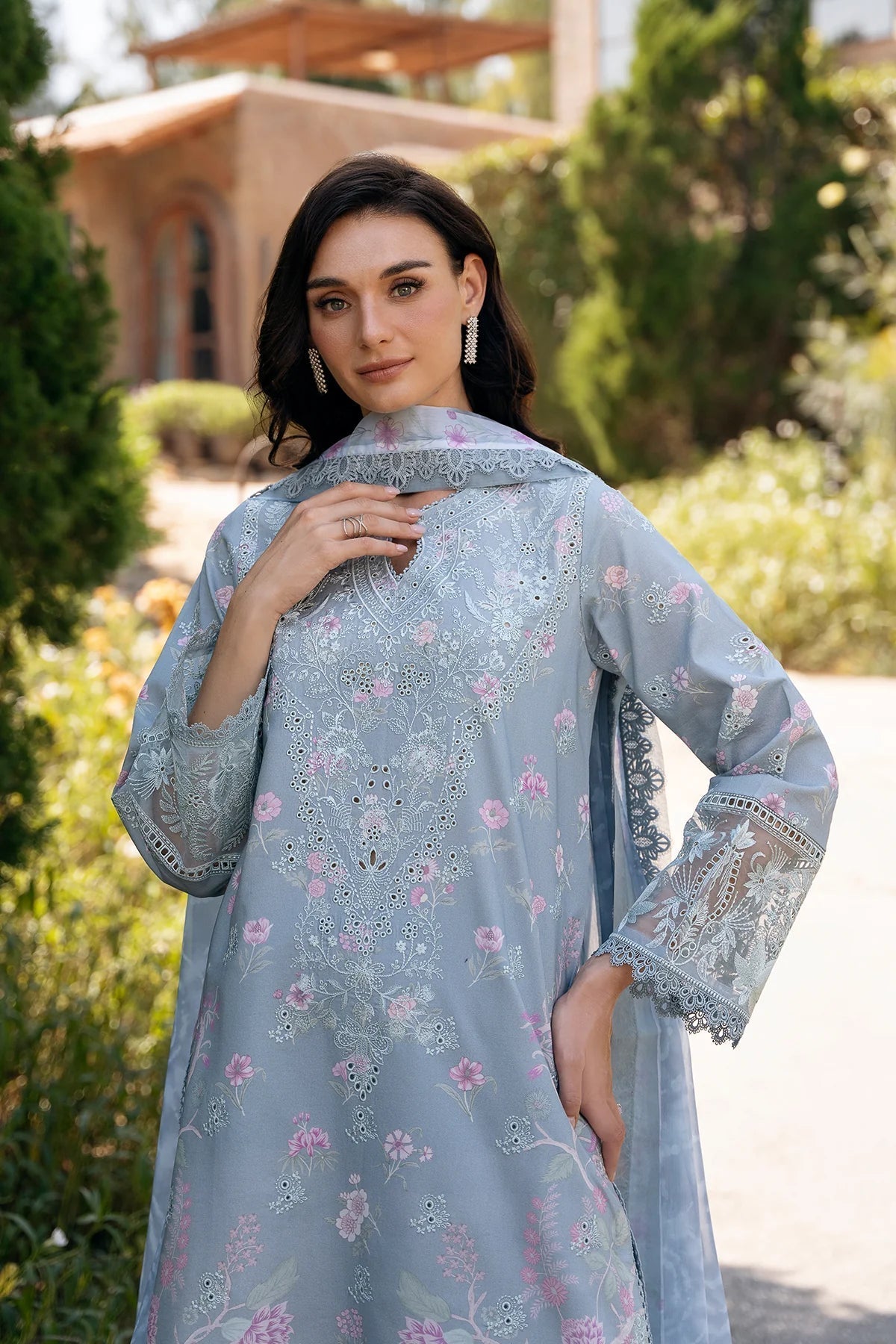Afrozeh | Damask The Holiday Edit '25 - Lawn| Maelis B - House Of Hania