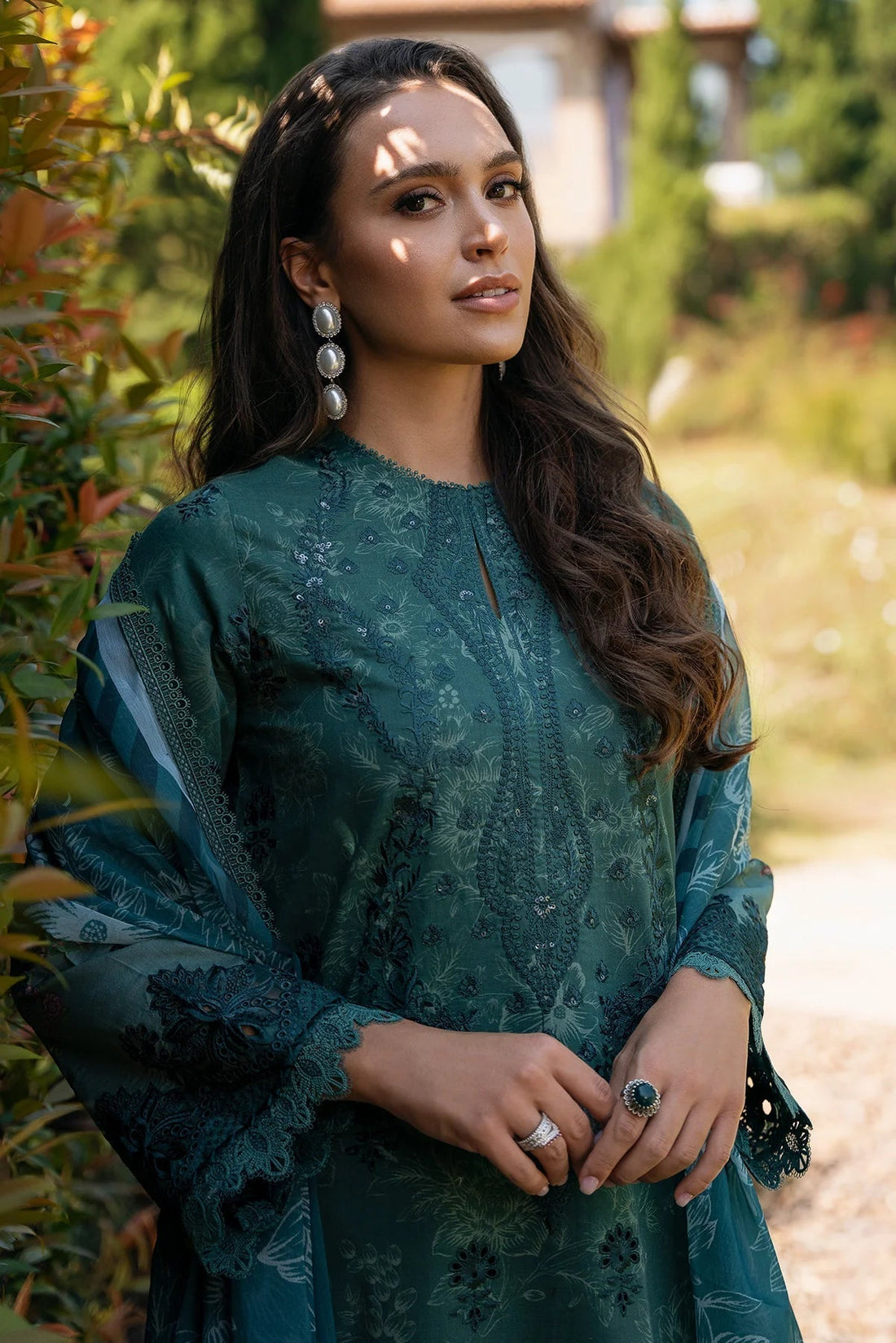 Afrozeh | Damask The Holiday Edit '25 - Lawn | Opaline A - House Of Hania