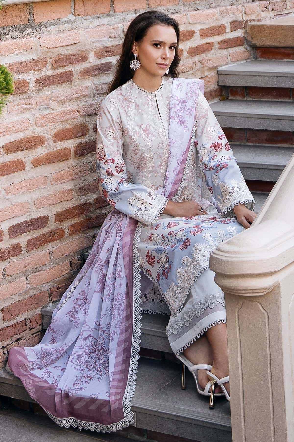 Afrozeh | Damask The Holiday Edit 25 | Opaline B - House Of Hania
