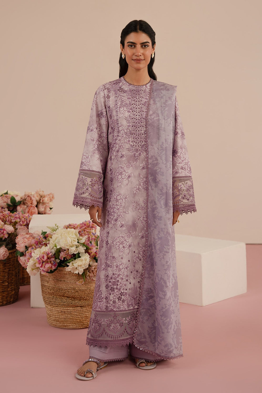 Afrozeh | Floral Charm 25 | Bellerose - House Of Hania