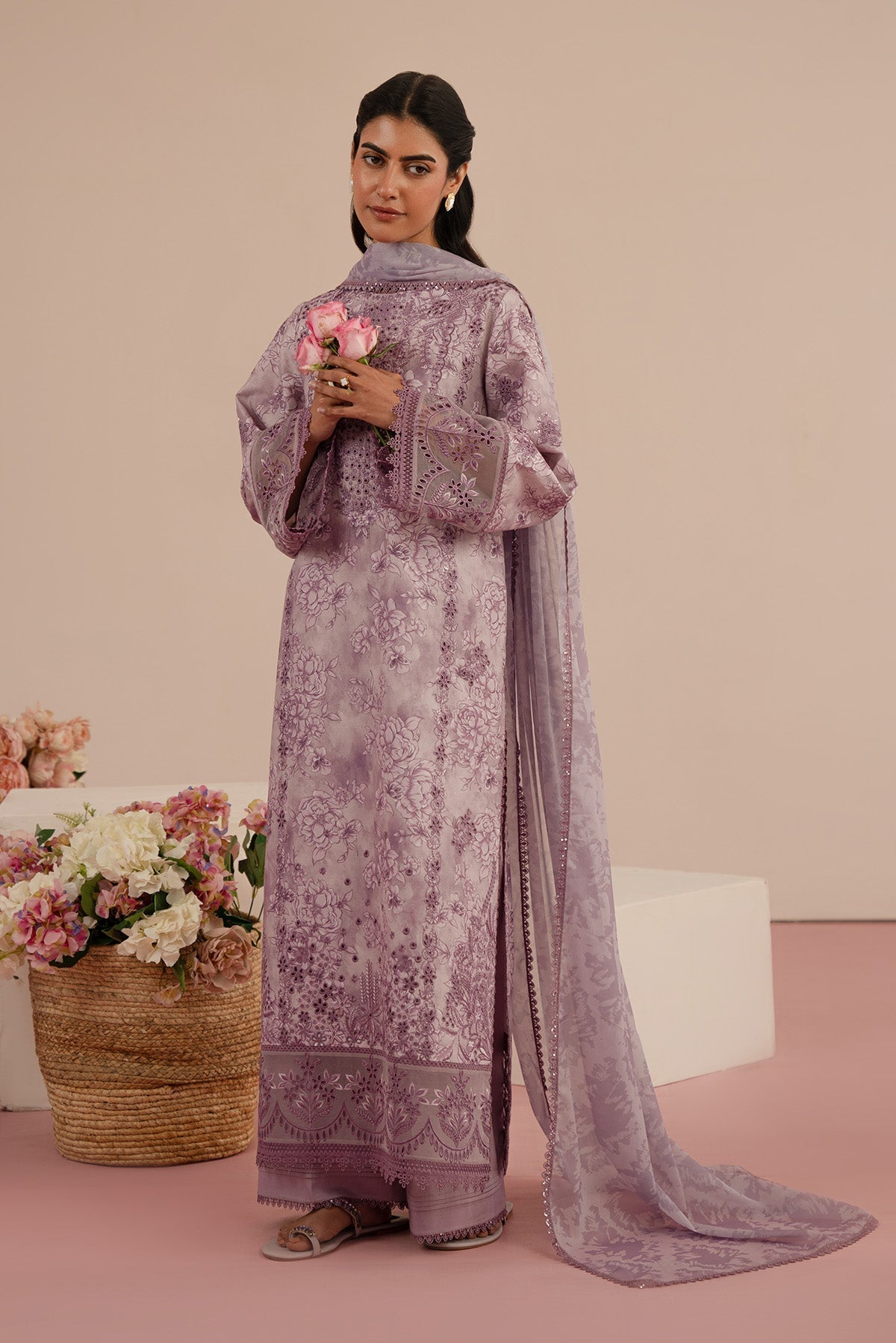 Afrozeh | Floral Charm 25 | Bellerose - House Of Hania