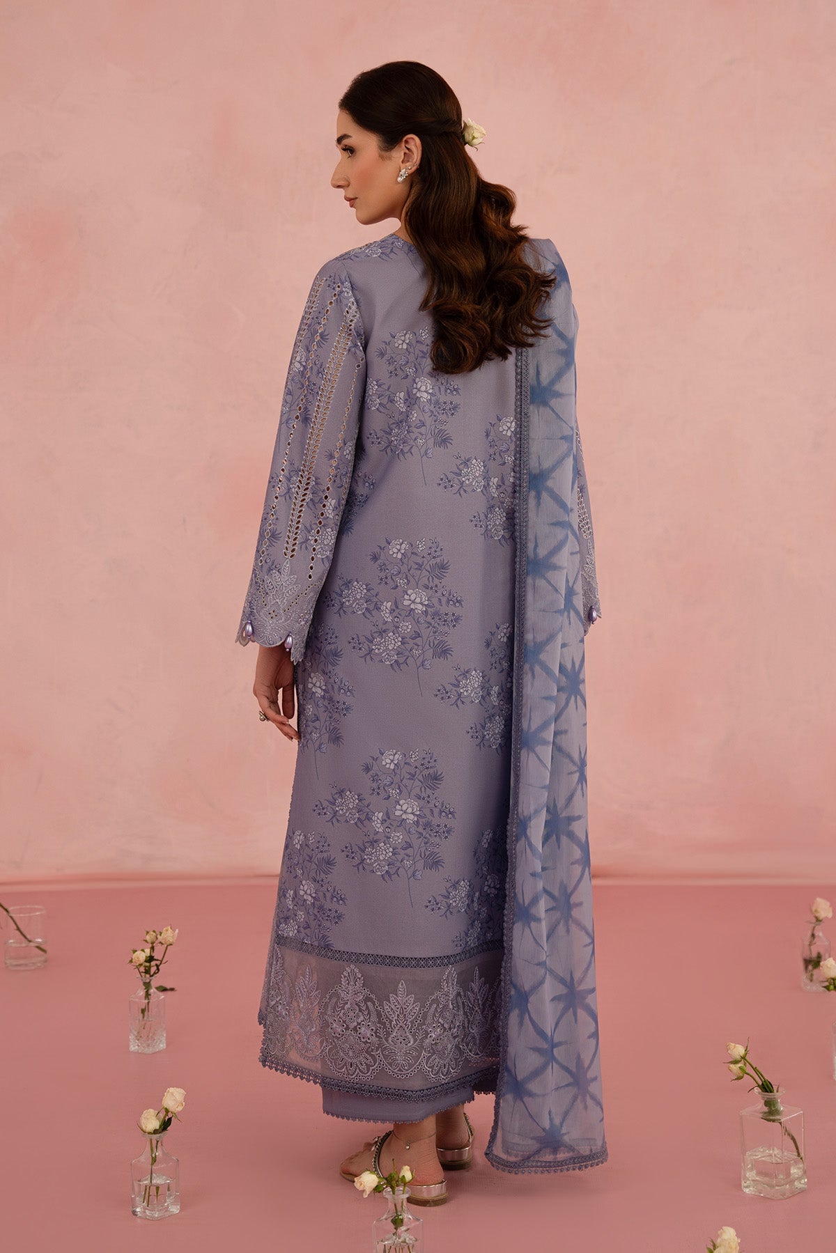 Afrozeh | Floral Charm 25 | Columbine - House Of Hania