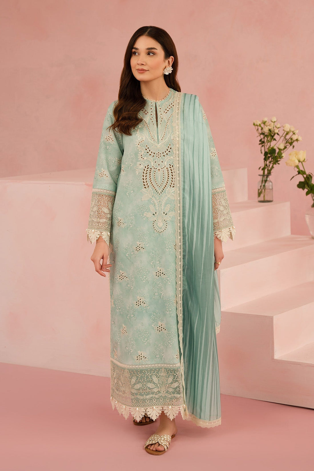 Afrozeh | Floral Charm 25 | Leonora - House Of Hania
