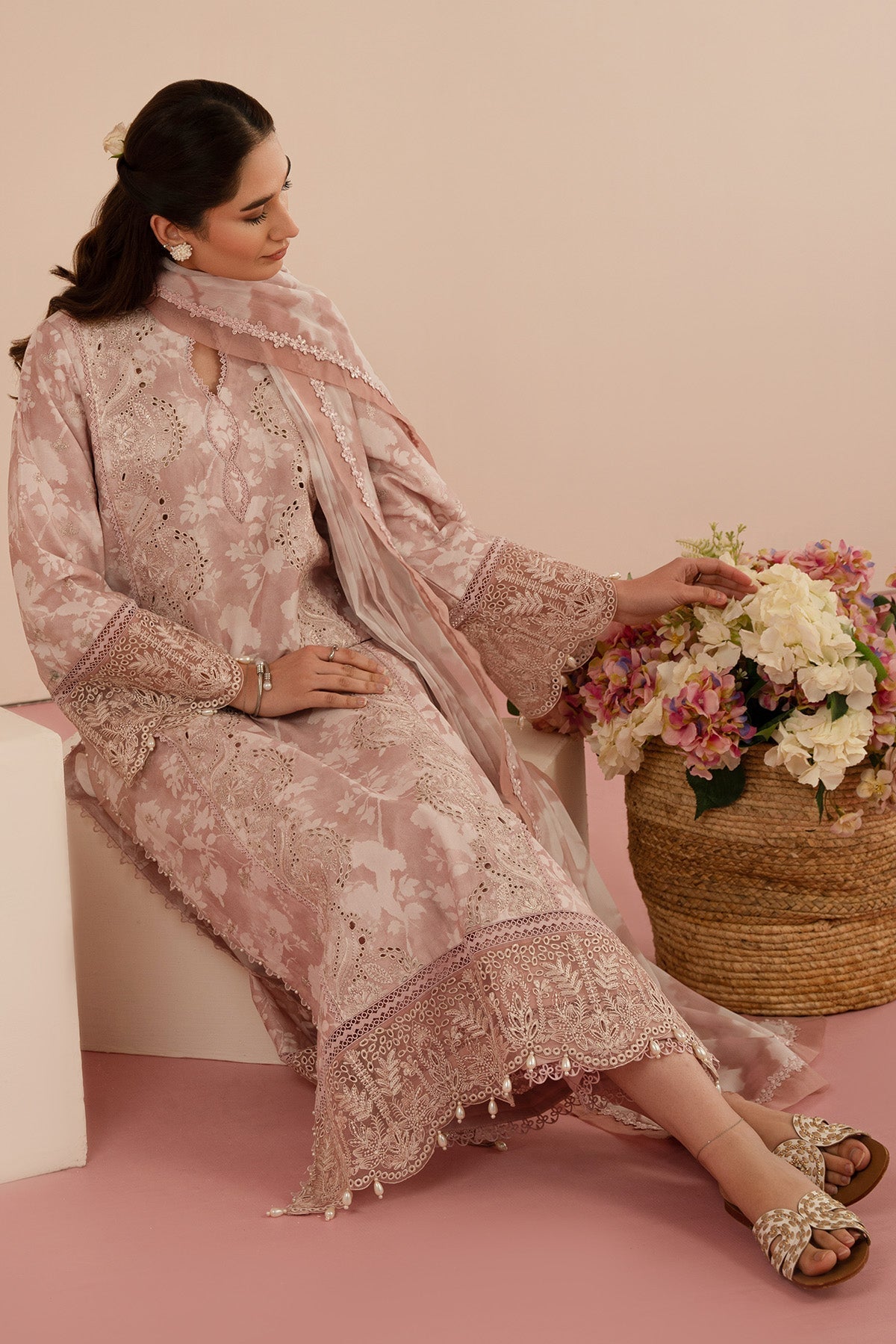 Afrozeh | Floral Charm 25 | Myrtle - House Of Hania