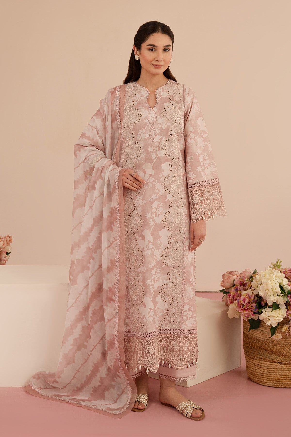 Afrozeh | Floral Charm 25 | Myrtle - House Of Hania
