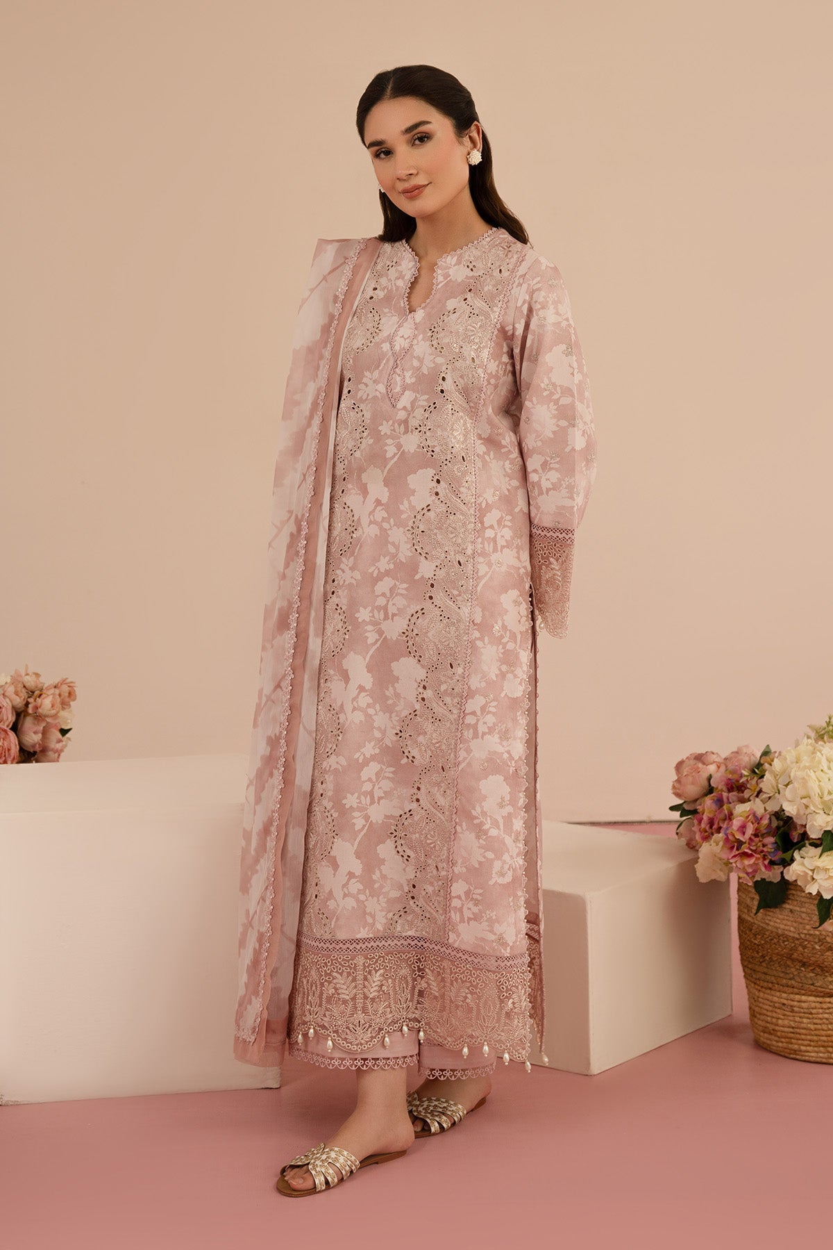 Afrozeh | Floral Charm 25 | Myrtle - House Of Hania