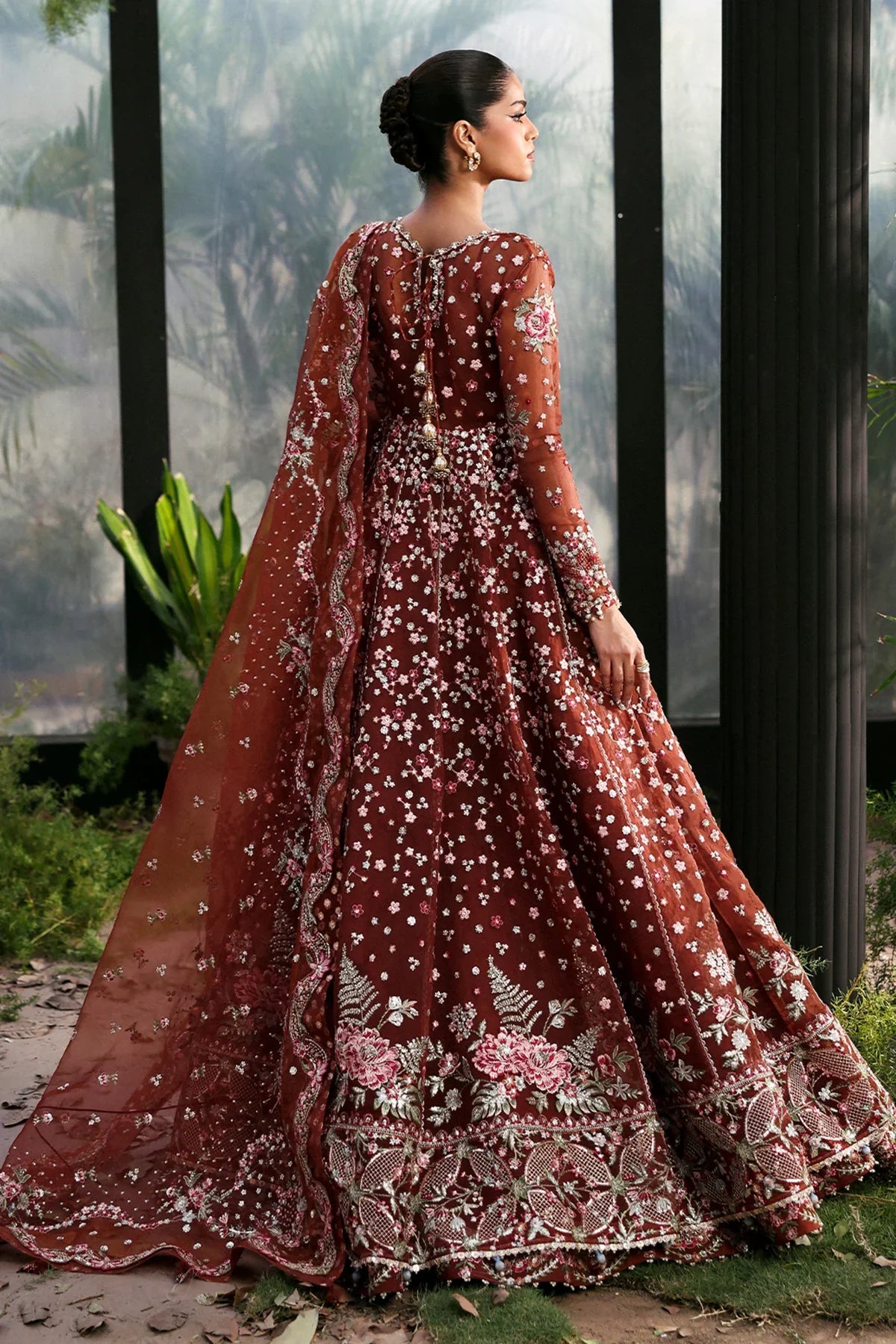 Afrozeh | La Fuchsia 25 | Shale - House Of Hania