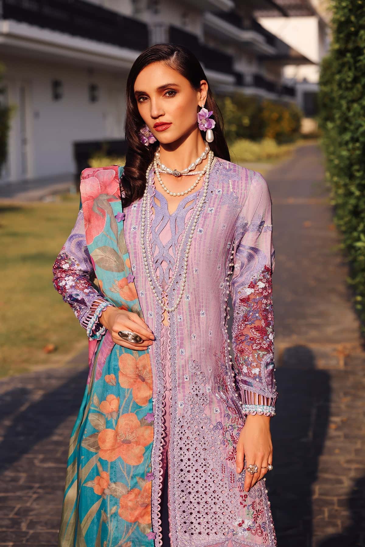 Afrozeh | Lawn 25 | Chrysa - House Of Hania