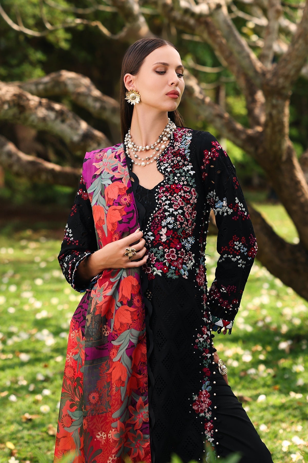 Afrozeh | Lawn 25 | Elva - House Of Hania
