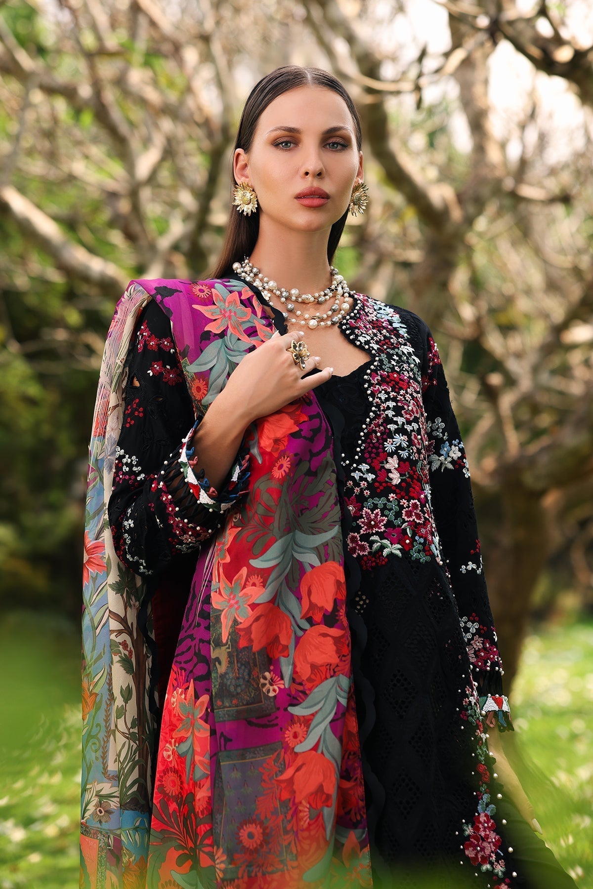 Afrozeh | Lawn 25 | Elva - House Of Hania