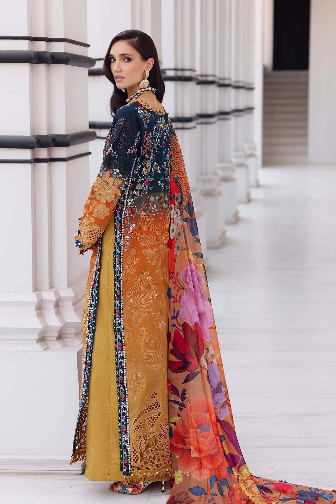 Afrozeh | Lawn 25 | Halcy - House Of Hania