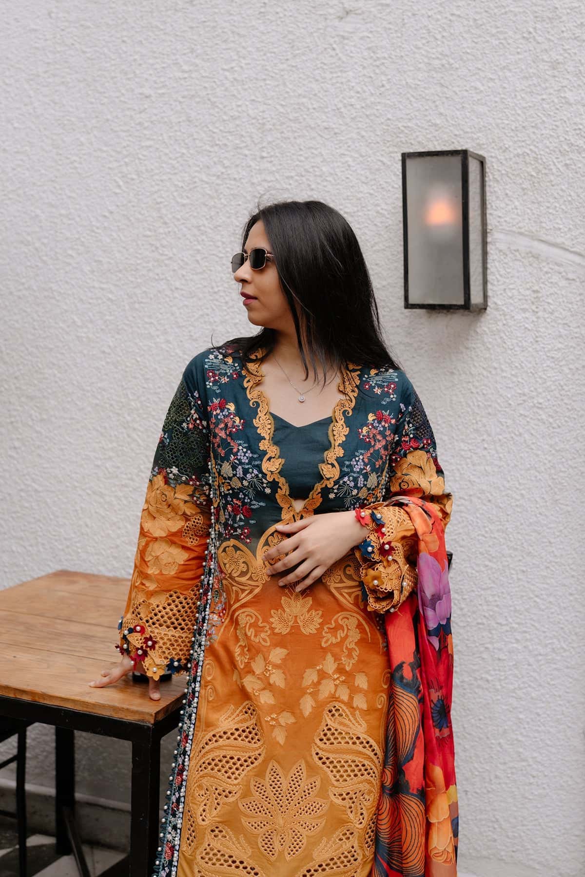 Afrozeh | Lawn 25 | Halcy - House Of Hania