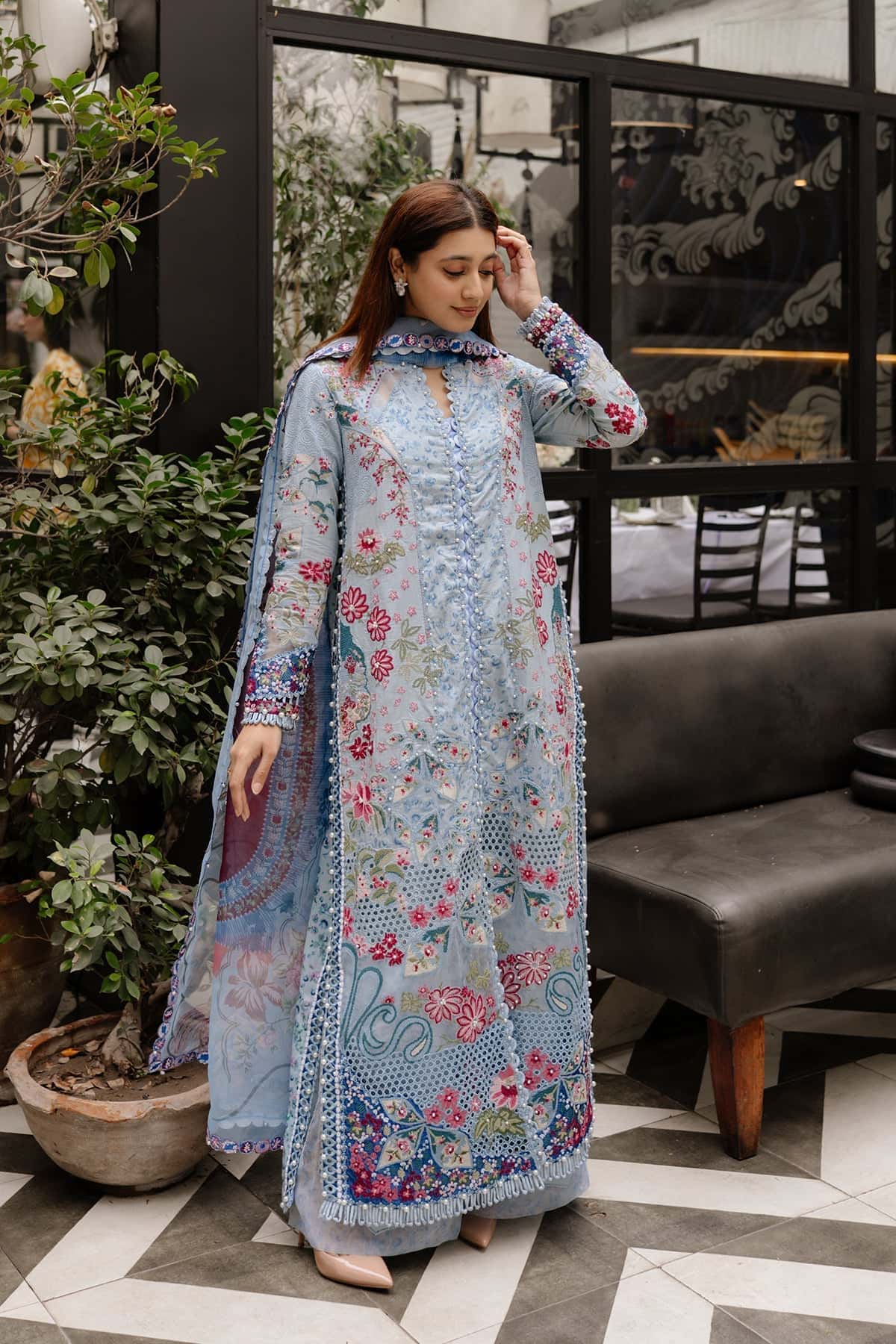 Afrozeh | Lawn 25 | Presta - House Of Hania