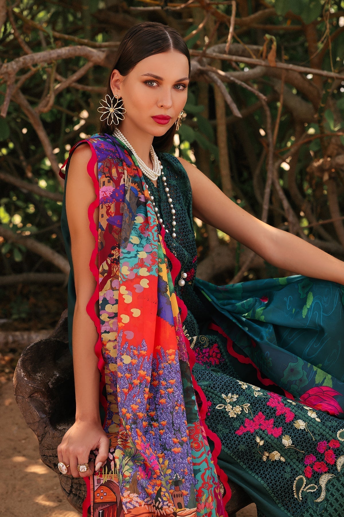 Afrozeh | Lawn 25 | Vermora - House Of Hania