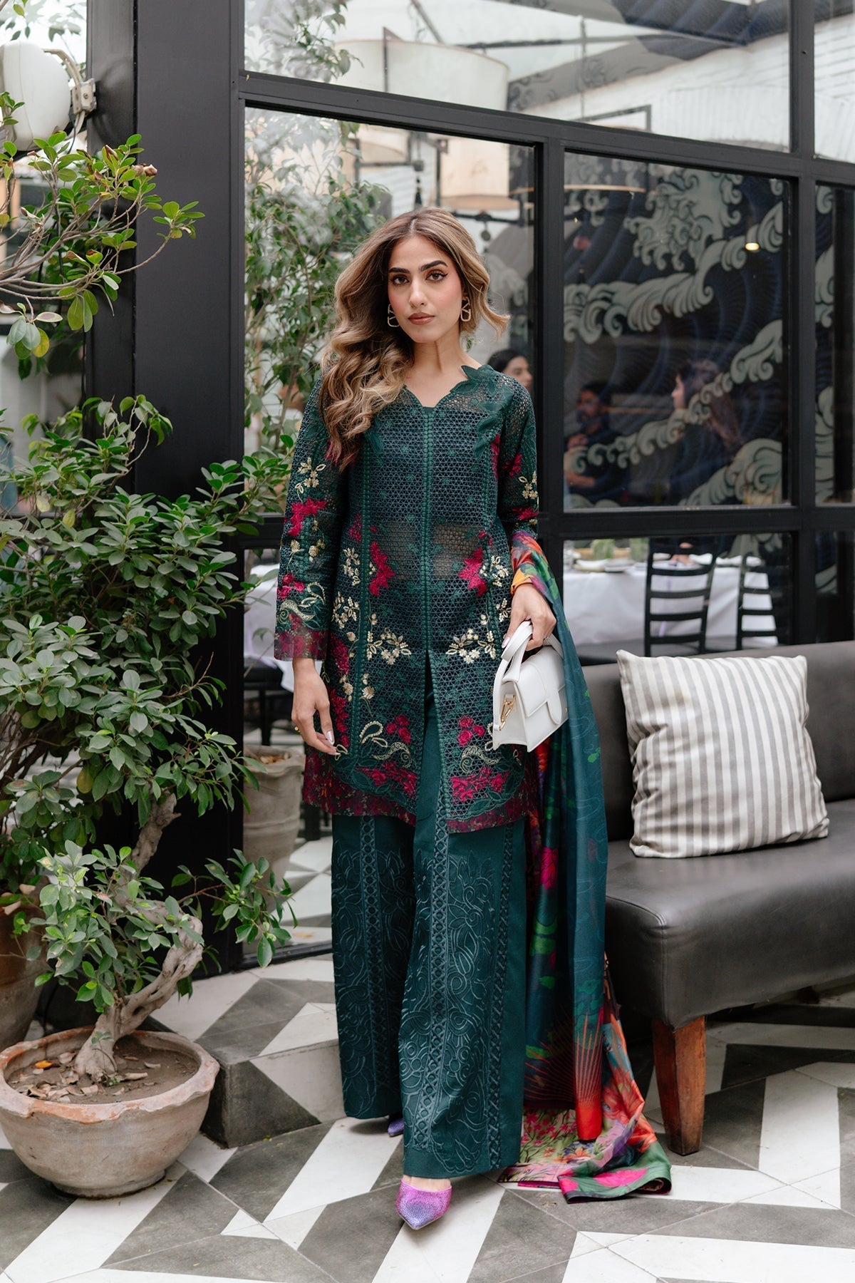 Afrozeh | Lawn 25 | Vermora - House Of Hania