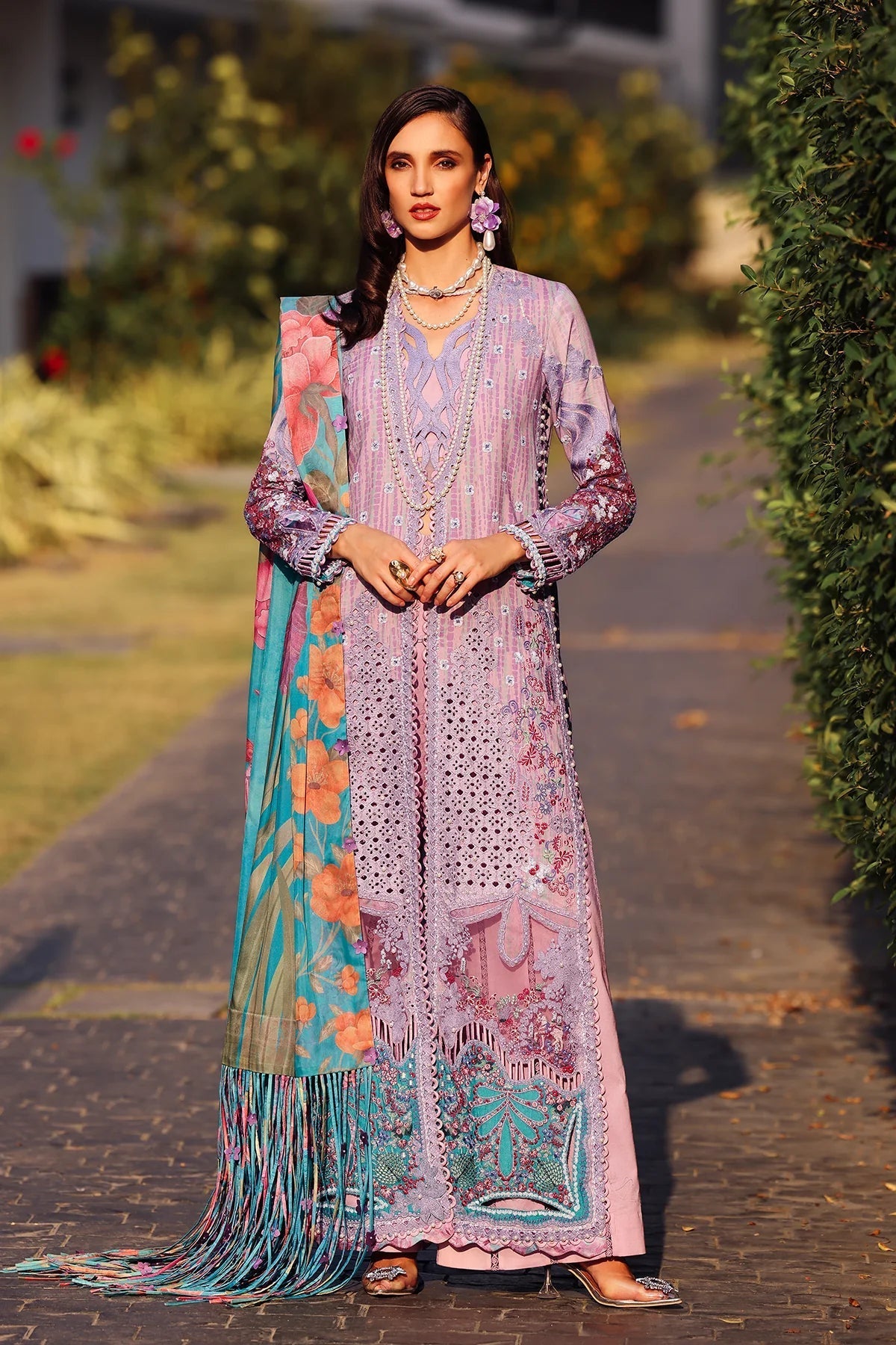 Afrozeh | Luxury Embroidered & Printed Lawn | Chrysa - House Of Hania