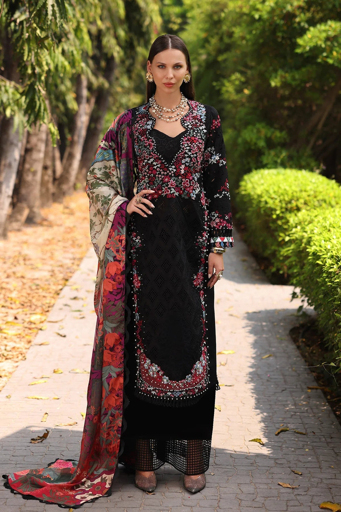 Afrozeh | Luxury Embroidered & Printed Lawn | Elva - House Of Hania