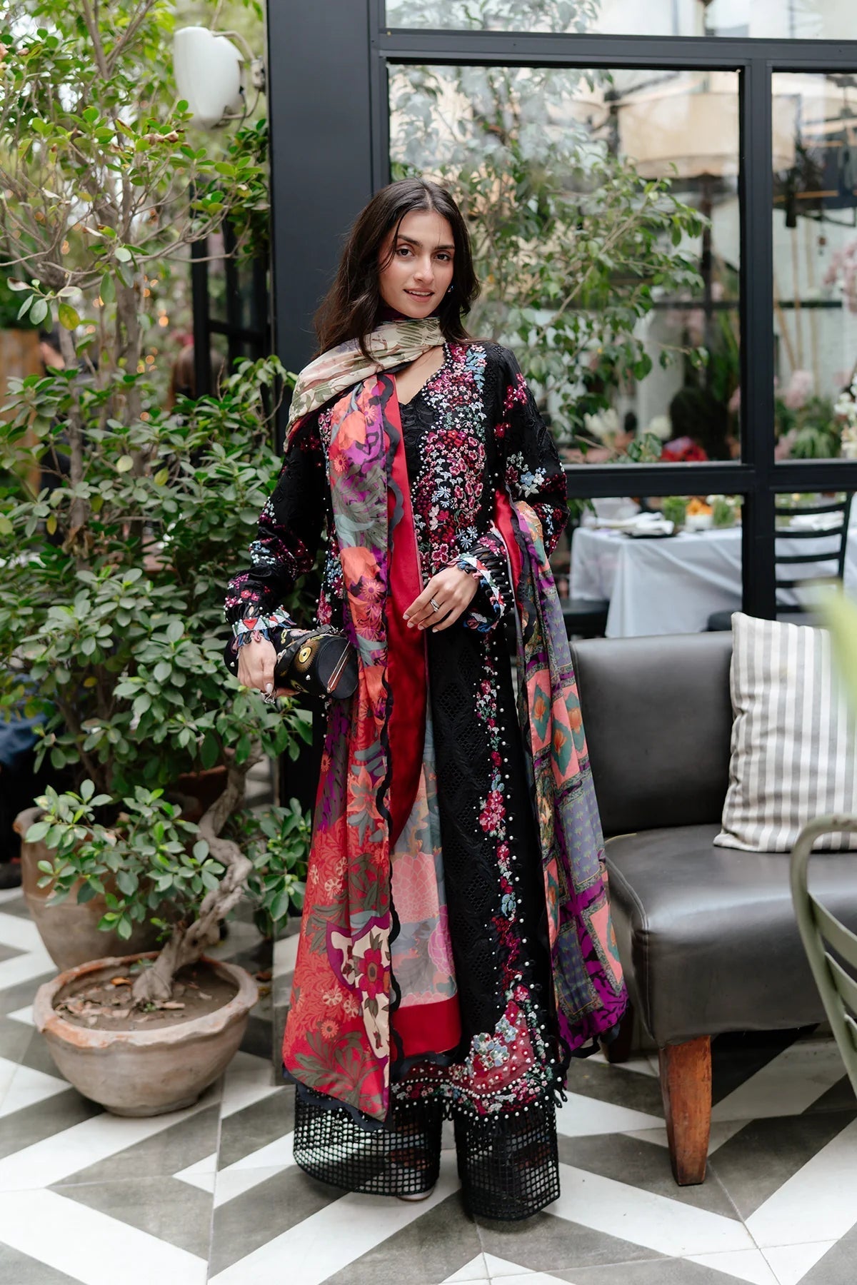 Afrozeh | Luxury Embroidered & Printed Lawn | Elva - House Of Hania
