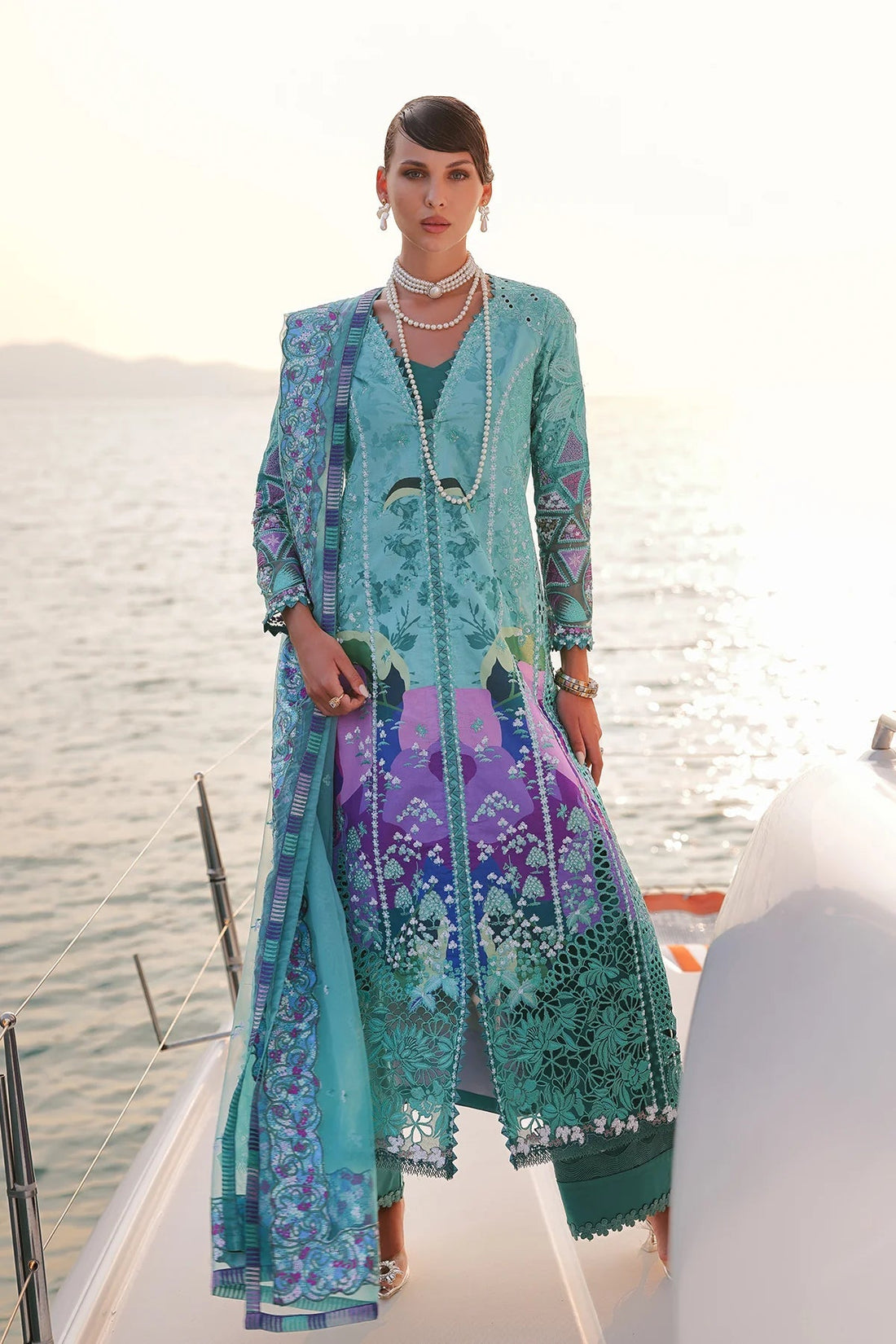 Afrozeh | Luxury Embroidered & Printed Lawn | Sovana - House Of Hania