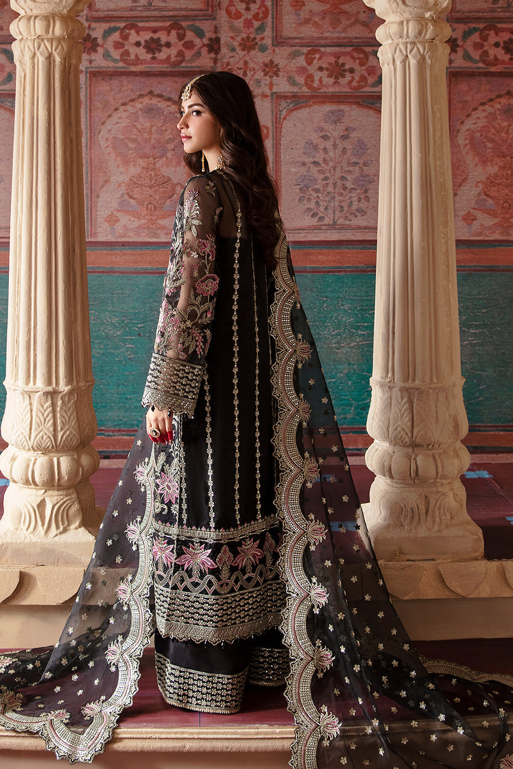 Afrozeh Shehnai Wedding Formal 3Pc Suit AFS-23-V1-03 Abdeen - House Of Hania