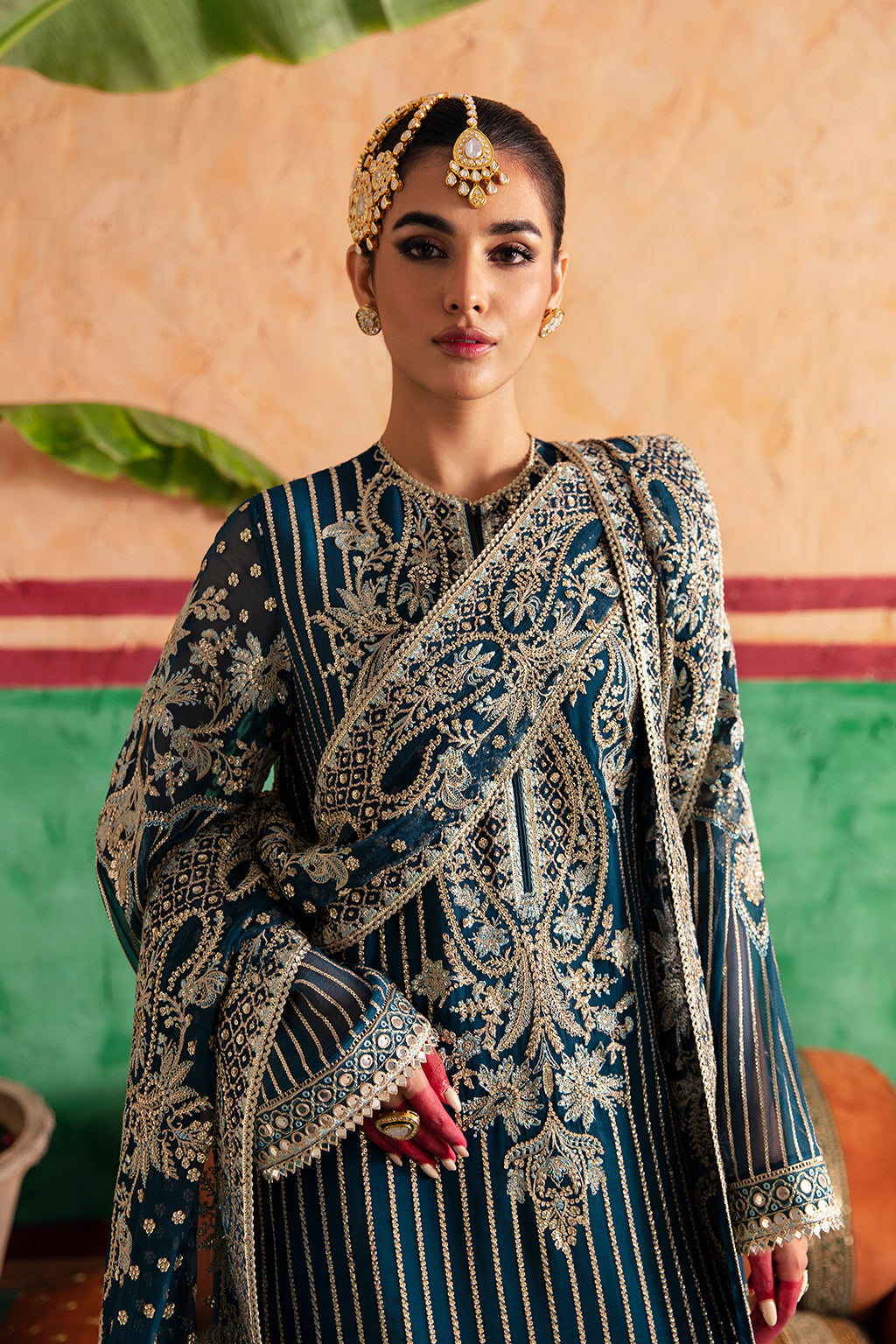 Afrozeh Shehnai Wedding Formal 3Pc Suit AFS-23-V1-05 Amal - House Of Hania