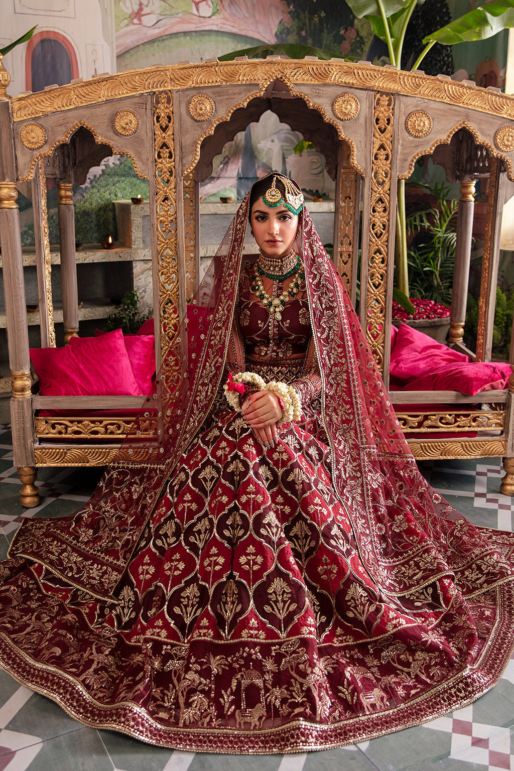 Afrozeh Shehnai Wedding Formal 3Pc Suit AFS-23-V1-06 Tabeer - House Of Hania
