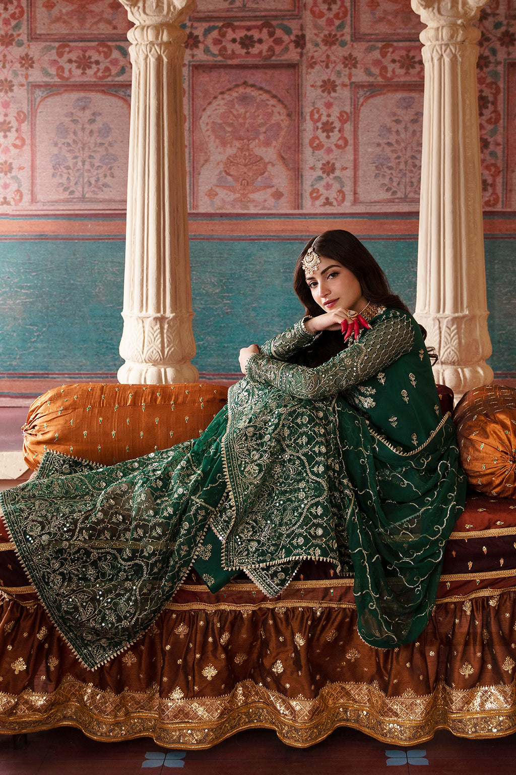 Afrozeh Shehnai Wedding Formal 3Pc Suit AFS-23-V1-09 Dilsaz - House Of Hania