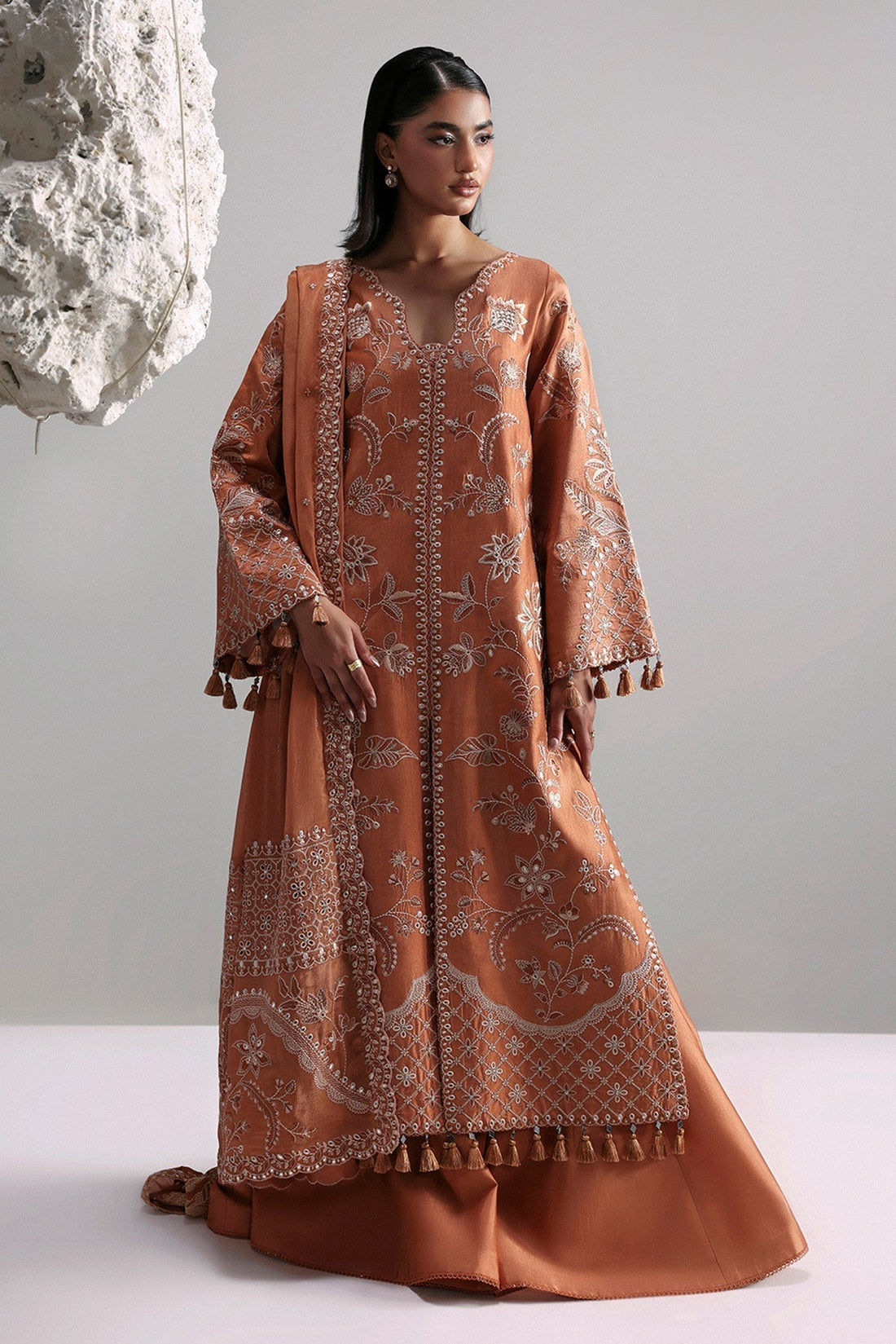Afrozeh | Slate Ready to Wear | Anastaria - House Of Hania