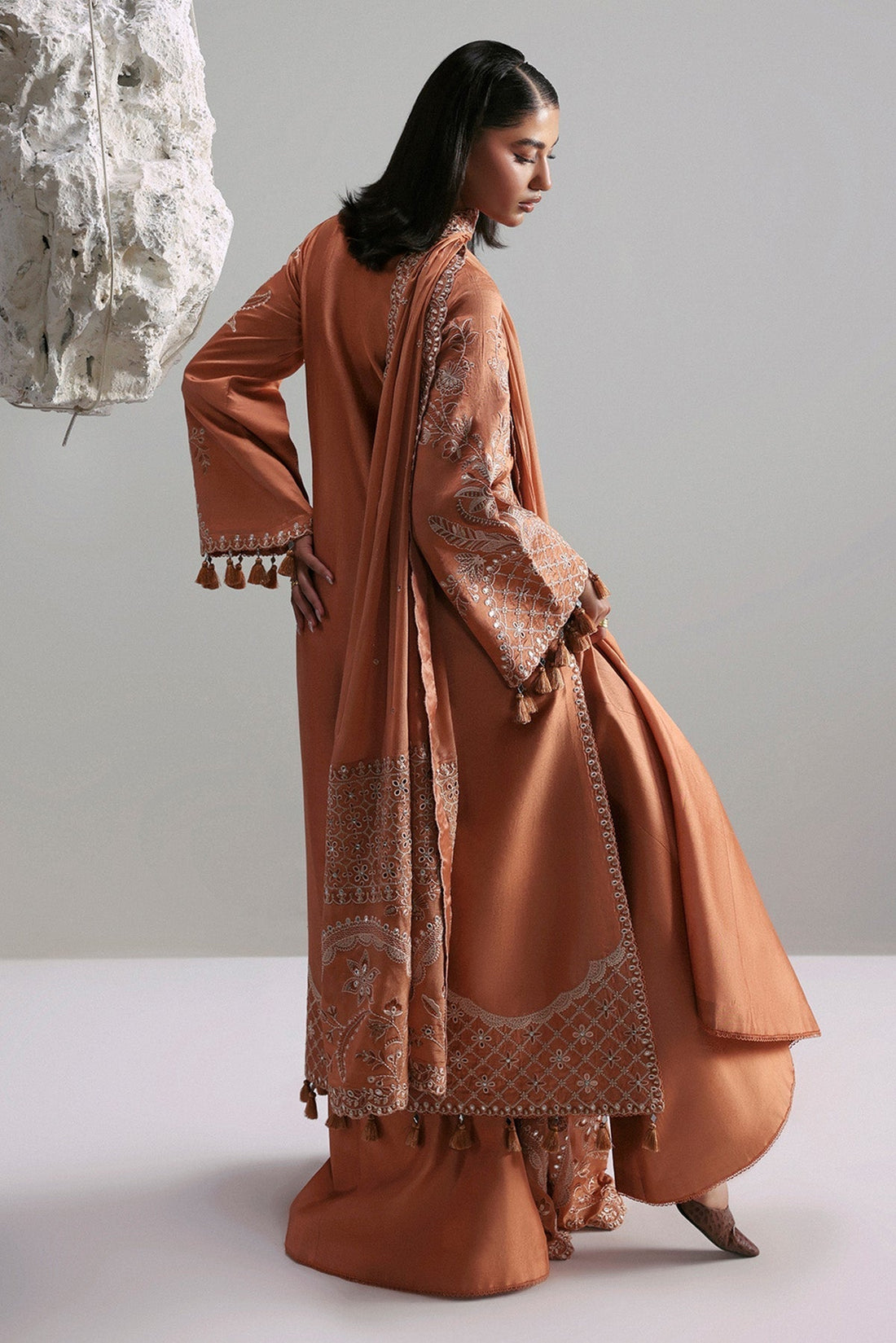 Afrozeh | Slate Ready to Wear | Anastaria - House Of Hania