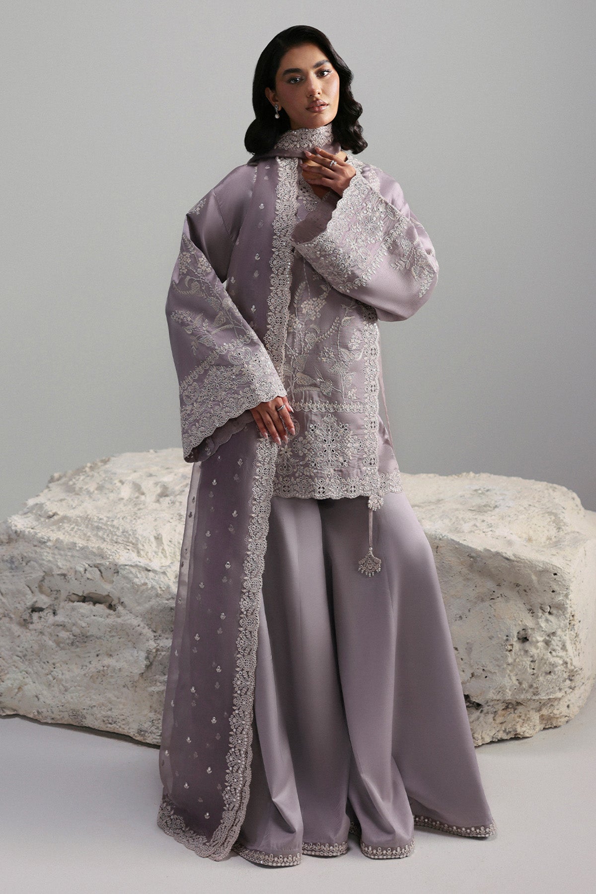 Afrozeh | Slate Ready to Wear | Cressida - House Of Hania