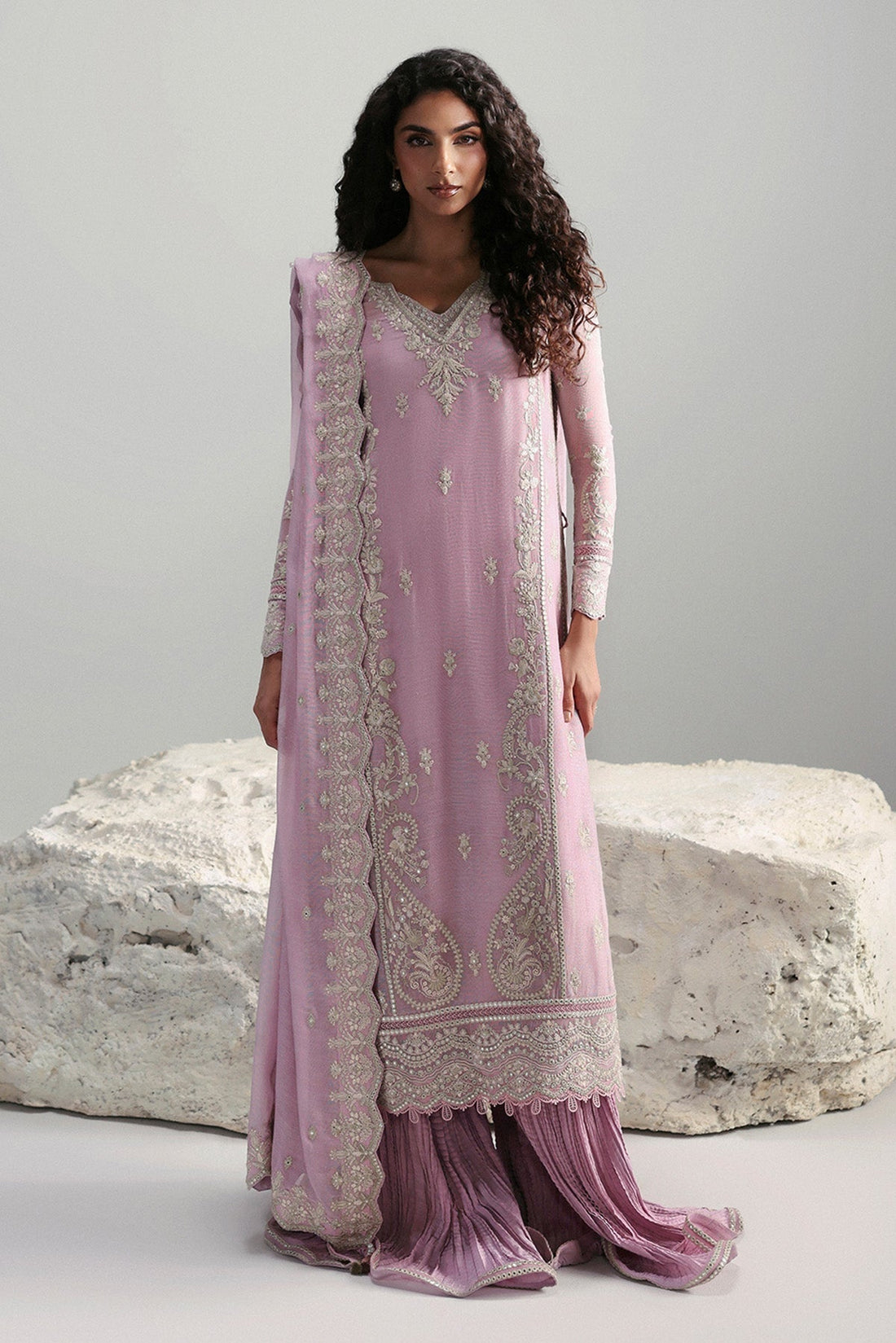 Afrozeh | Slate Ready to Wear | Elowen - House Of Hania
