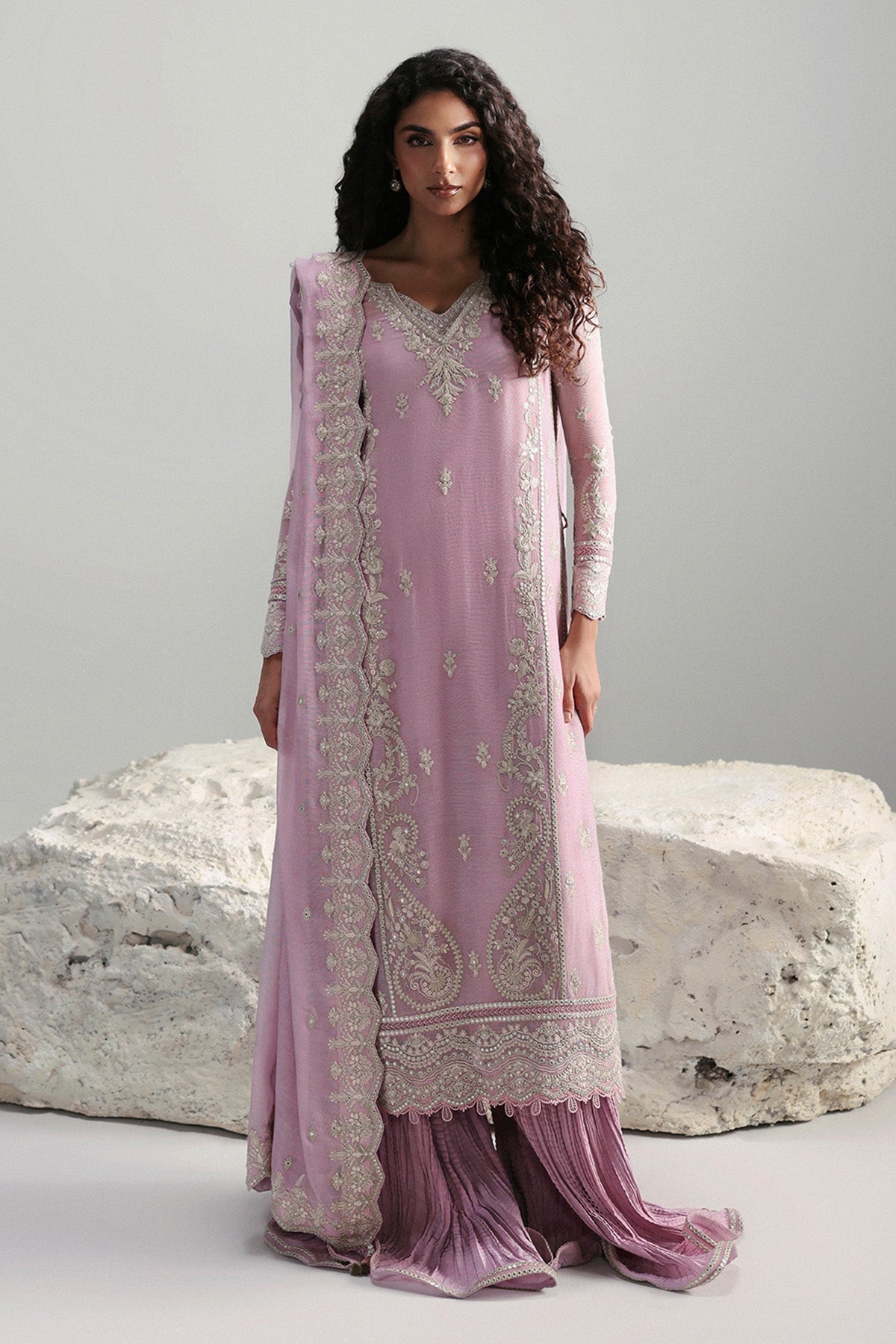 Afrozeh | Slate Ready to Wear | Elowen - House Of Hania
