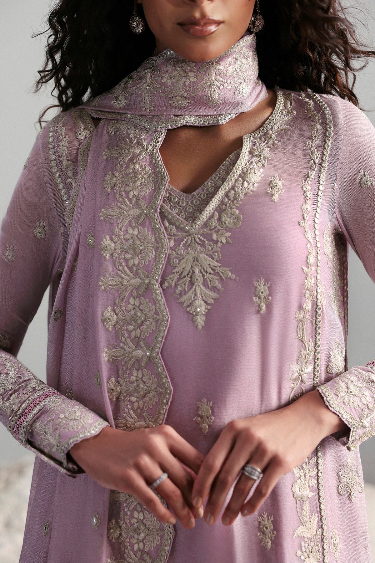 Afrozeh | Slate Ready to Wear | Elowen - House Of Hania