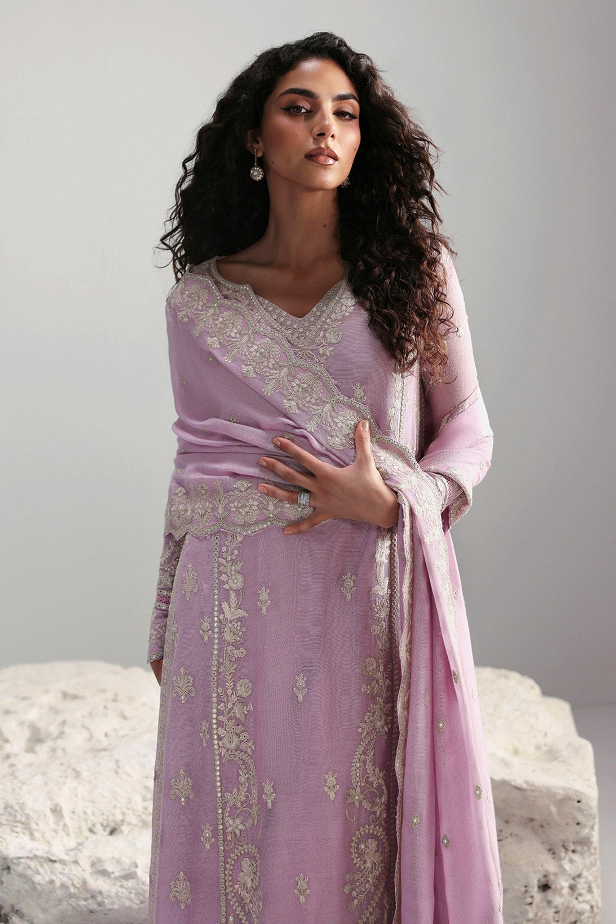 Afrozeh | Slate Ready to Wear | Elowen - House Of Hania