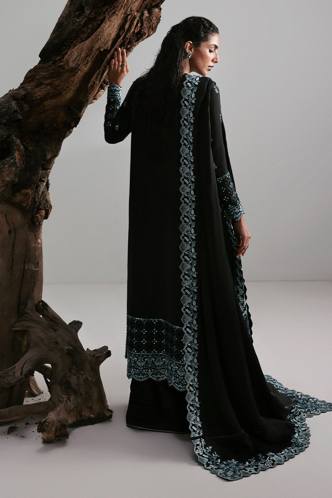 Afrozeh | Slate Ready to Wear | Rhylen - House Of Hania