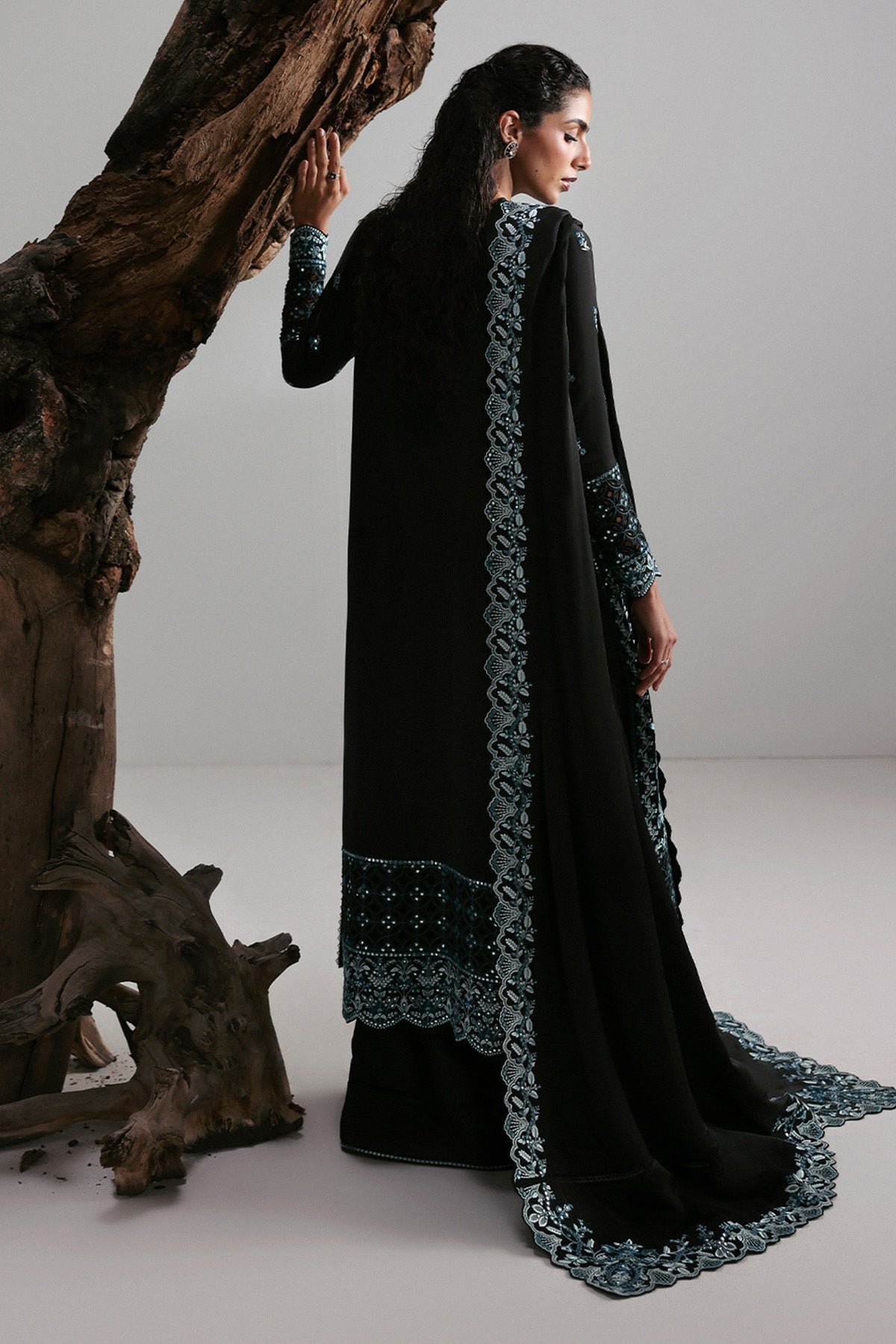 Afrozeh | Slate Ready to Wear | Rhylen - House Of Hania