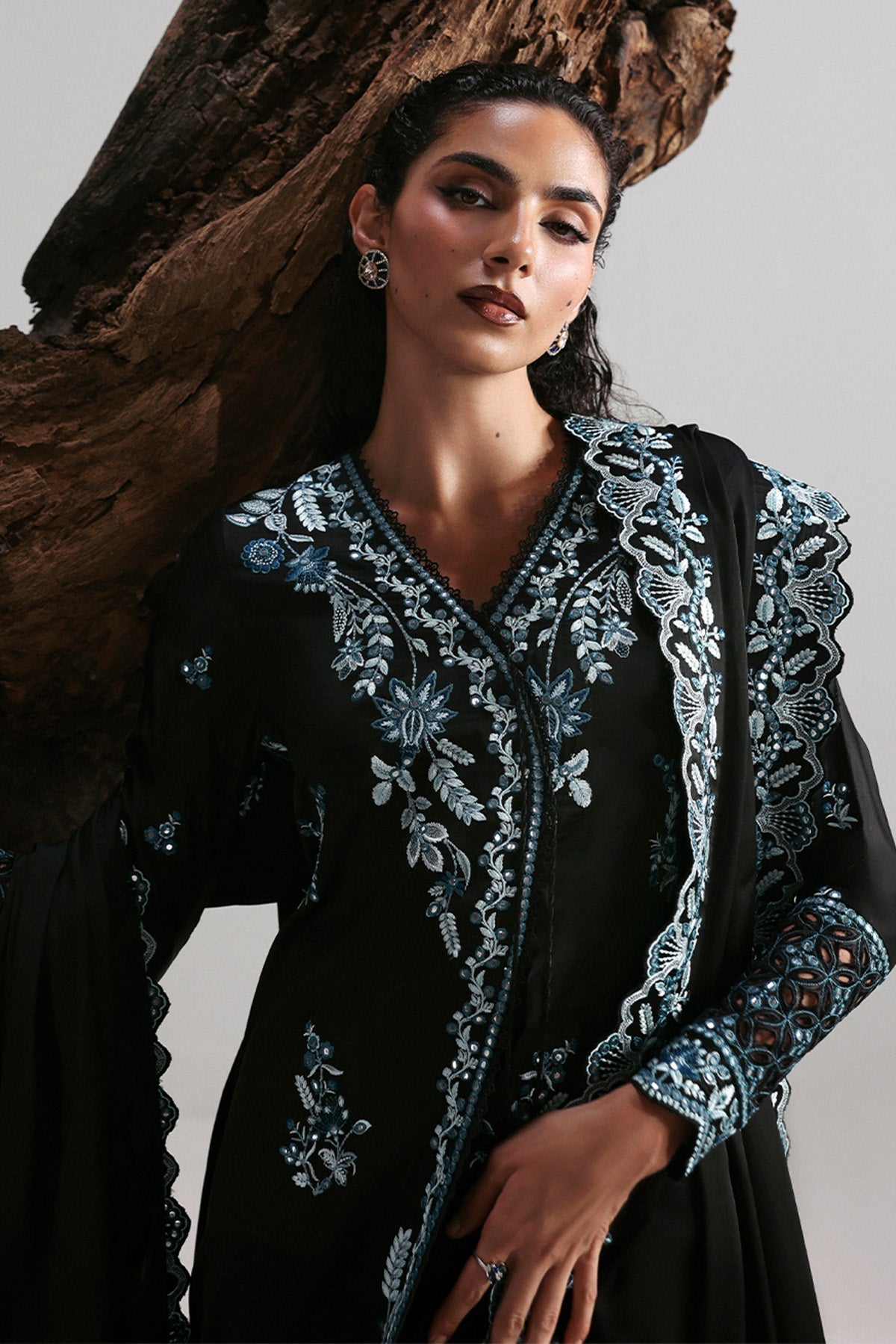 Afrozeh | Slate Ready to Wear | Rhylen - House Of Hania
