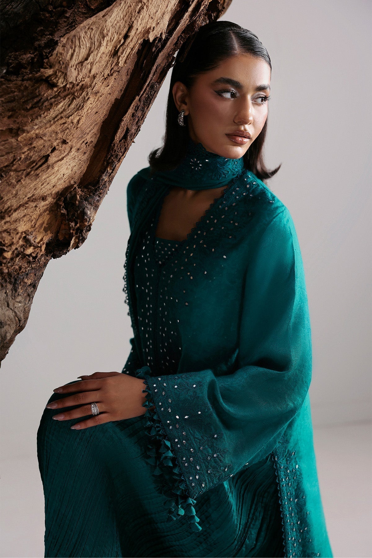 Afrozeh | Slate Ready to Wear | Valentena - House Of Hania