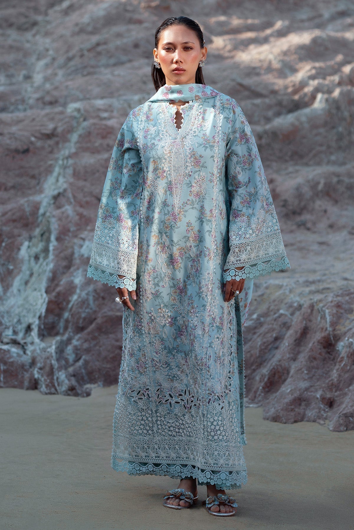Afrozeh | Summer Together 25 | Aquamarine - House Of Hania