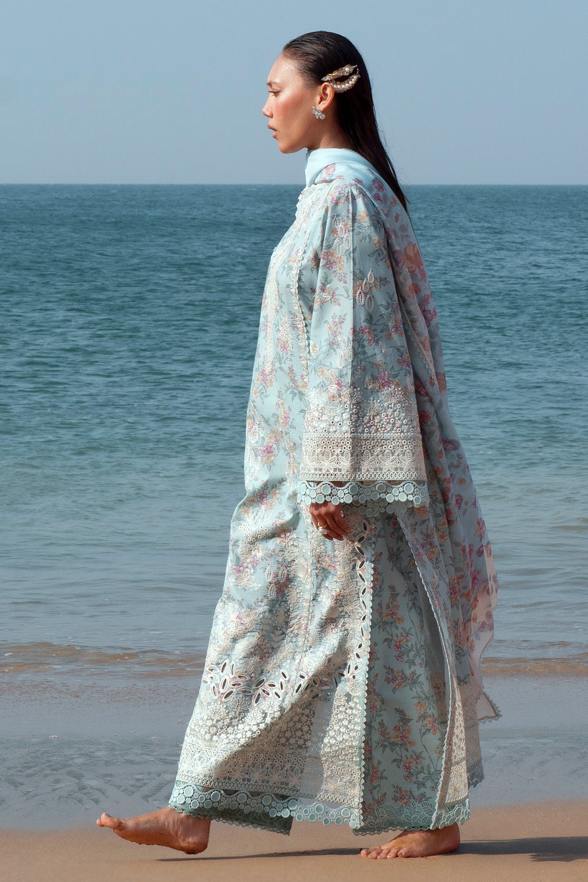 Afrozeh | Summer Together 25 | Aquamarine - House Of Hania