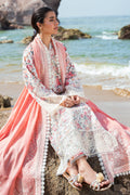 Afrozeh Summer Together Embroidered Lawn 3Pc Suit - Gardenia - House Of Hania