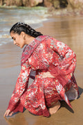 Afrozeh Summer Together Embroidered Lawn 3Pc Suit - Scarley - House Of Hania