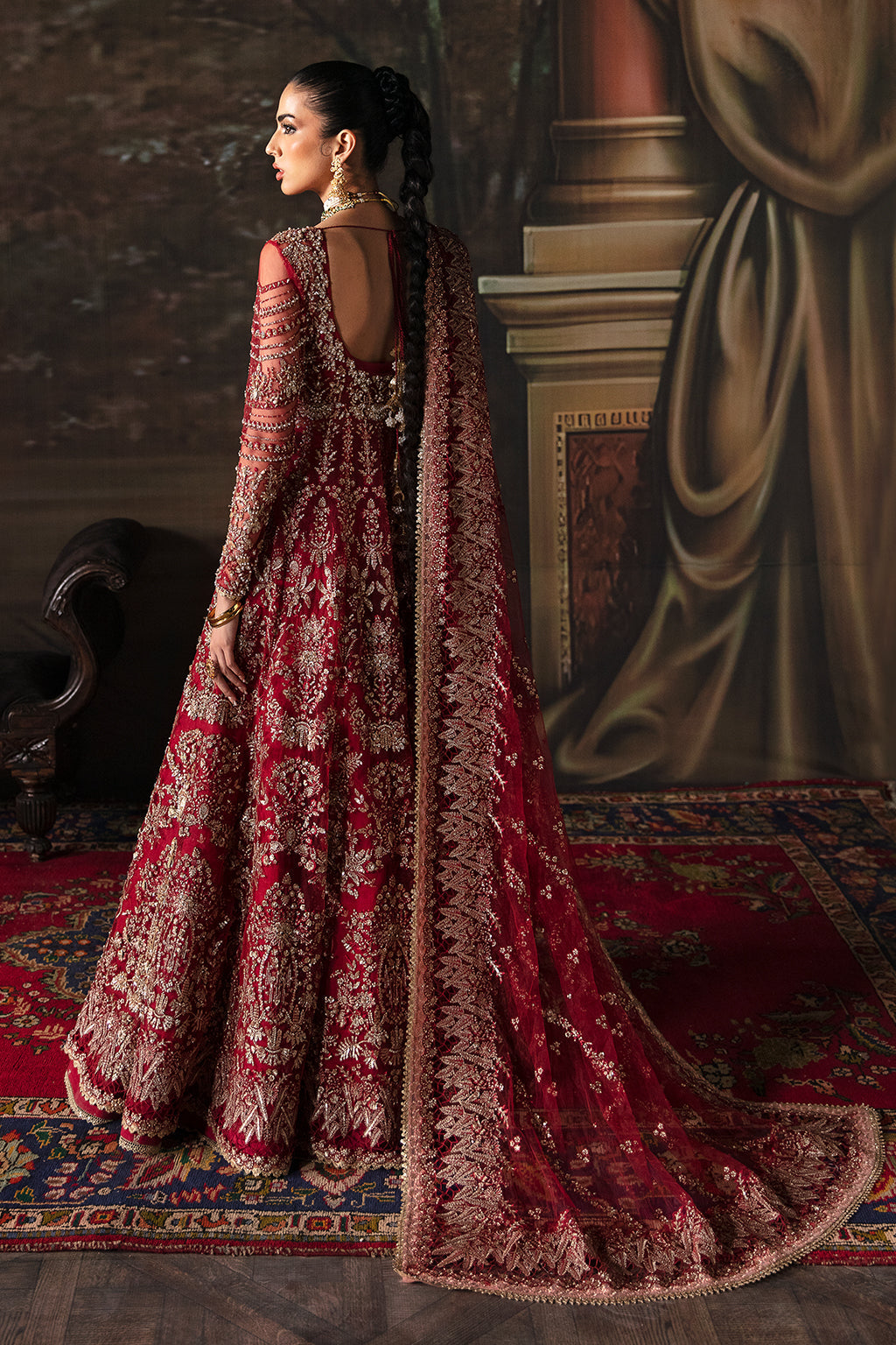 Afrozeh-The Brides Wedding Formal 3Pc Suit AFB-V1-07 Adelaide - House Of Hania