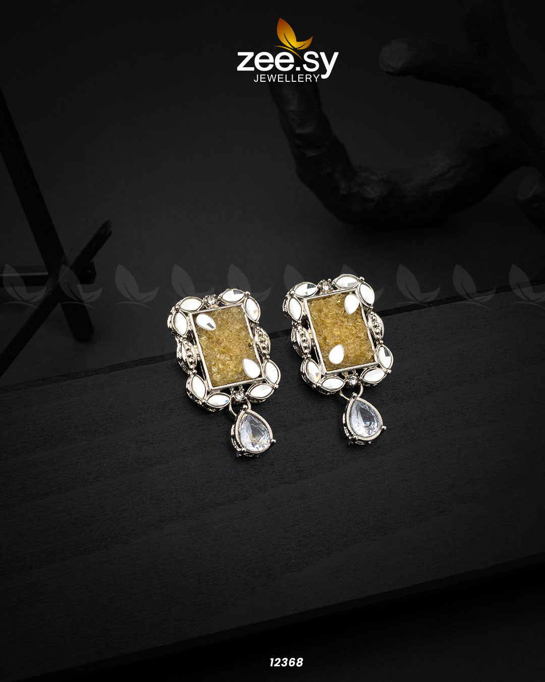 Agate Studs Earrings - House Of Hania