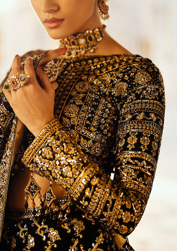 Aik Atelier | Dastoor Velvet 24 | DASTOOR - LOOK 01 - House Of Hania