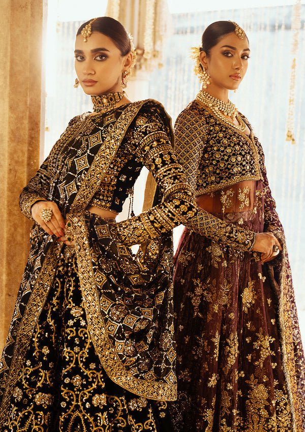 Aik Atelier | Dastoor Velvet 24 | DASTOOR - LOOK 01 - House Of Hania