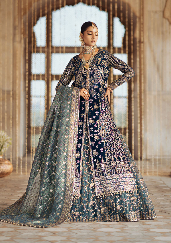 Aik Atelier | Dastoor Velvet 24 | DASTOOR - LOOK 05 - House Of Hania