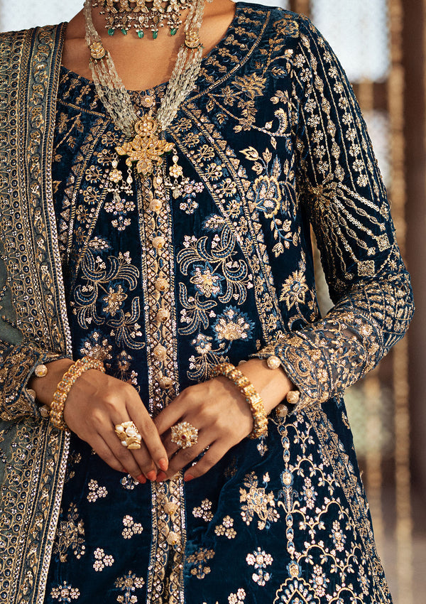 Aik Atelier | Dastoor Velvet 24 | DASTOOR - LOOK 05 - House Of Hania