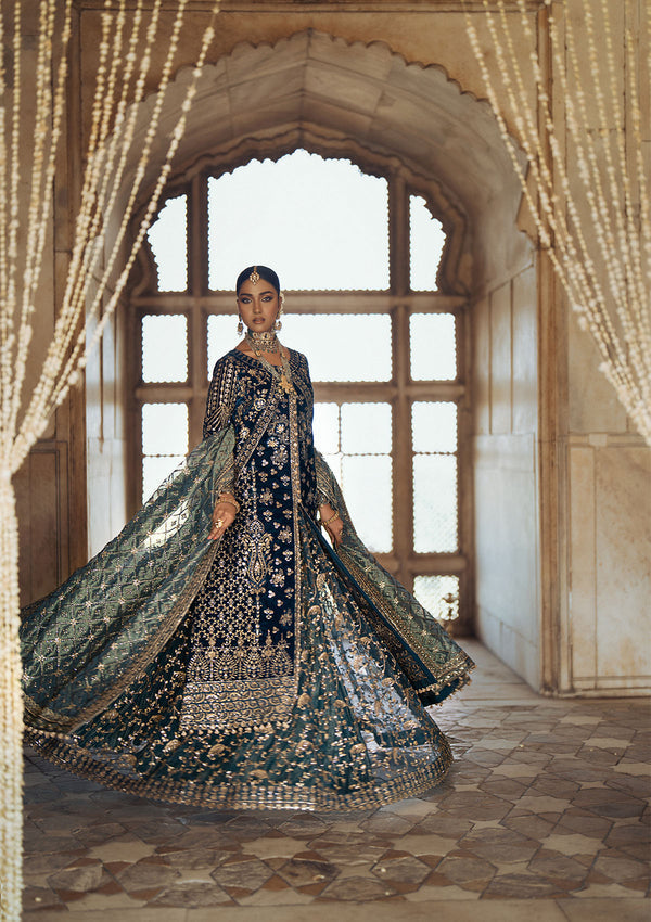 Aik Atelier | Dastoor Velvet 24 | DASTOOR - LOOK 05 - House Of Hania