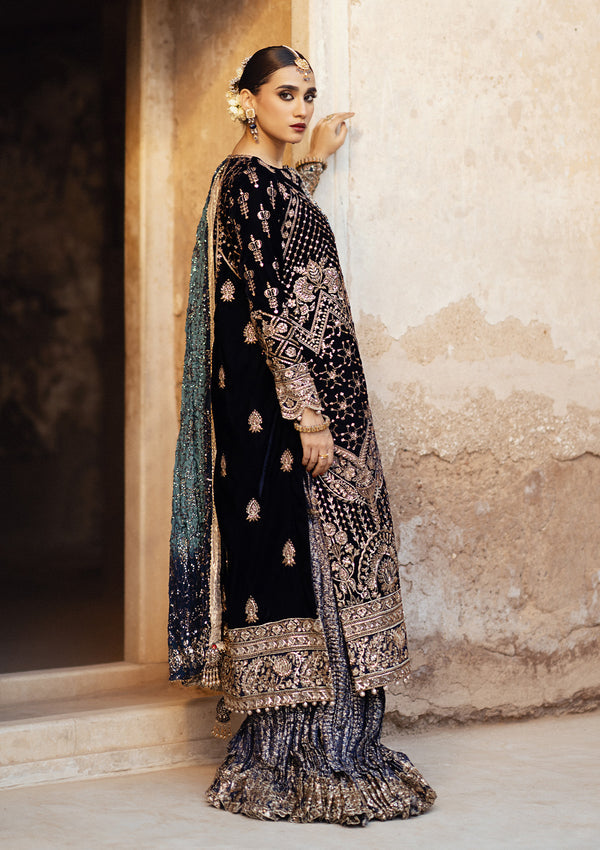 Aik Atelier | Dastoor Velvet 24 | DASTOOR - LOOK 07 - House Of Hania